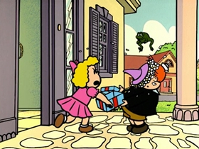 Screenshots from the 1998 CINAR cartoon Mind Your Manners