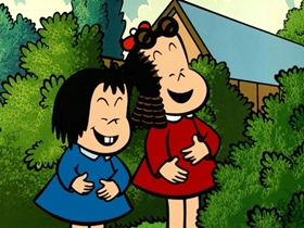 Screenshots from the 1998 CINAR cartoon Mind Your Manners