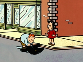 Screenshots from the 1998 CINAR cartoon Mind Your Manners