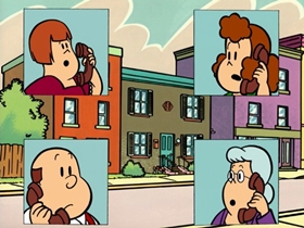 Screenshots from the 1998 CINAR cartoon To Tell the Tooth