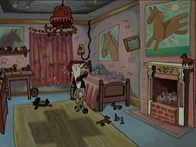 Screenshots from the 1998 Absolutely Productions cartoon Pony