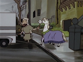 Screenshots from the 1998 Absolutely Productions cartoon Pony
