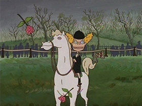 Screenshots from the 1998 Absolutely Productions cartoon Pony