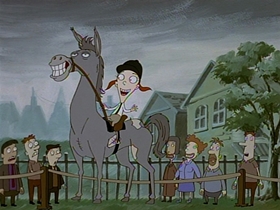 Screenshots from the 1998 Absolutely Productions cartoon Pony