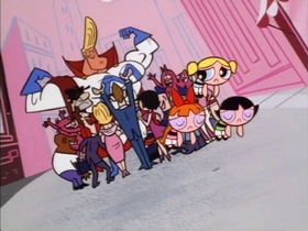 Screenshots from the 1999 Hanna-Barbera cartoon Major Competition