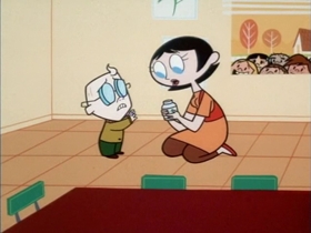 Screenshots from the 1999 Hanna-Barbera cartoon Paste Makes Waste