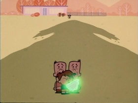 Screenshots from the 1999 Hanna-Barbera cartoon Paste Makes Waste