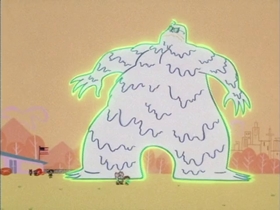 Screenshots from the 1999 Hanna-Barbera cartoon Paste Makes Waste