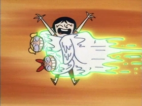 Screenshots from the 1999 Hanna-Barbera cartoon Paste Makes Waste