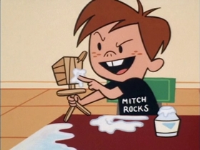 Screenshots from the 1999 Hanna-Barbera cartoon Paste Makes Waste