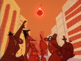 Screenshots from the 1999 Hanna-Barbera cartoon Ice Sore