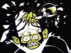 Screenshots from the 1999 Hanna-Barbera cartoon The Bare Facts