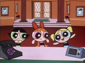 Screenshots from the 1999 Hanna-Barbera cartoon The Bare Facts