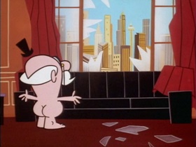 Screenshots from the 1999 Hanna-Barbera cartoon The Bare Facts