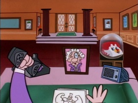 Screenshots from the 1999 Hanna-Barbera cartoon The Bare Facts