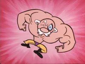 Screenshots from the 1999 Hanna-Barbera cartoon Impeach Fuzz