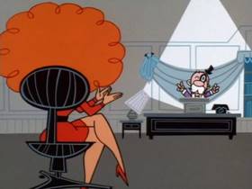 Screenshots from the 1999 Hanna-Barbera cartoon Impeach Fuzz