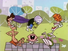Screenshots from the 1999 Hanna-Barbera cartoon Just Another Manic Mojo