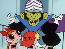 Screenshots from the 1999 Hanna-Barbera cartoon Just Another Manic Mojo