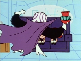 Screenshots from the 1999 Hanna-Barbera cartoon Just Another Manic Mojo