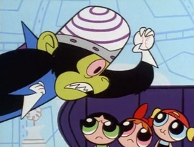 Screenshots from the 1999 Hanna-Barbera cartoon Just Another Manic Mojo