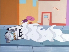 Screenshots from the 1999 Hanna-Barbera cartoon Mime for a Change