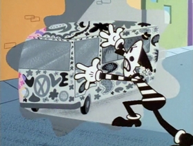 Screenshots from the 1999 Hanna-Barbera cartoon Mime for a Change