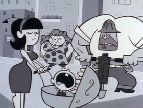 Screenshots from the 1999 Hanna-Barbera cartoon Mime for a Change