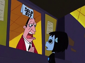 Screenshots from the 1999 Warner Bros. Television cartoon Shareena Takes the Cake