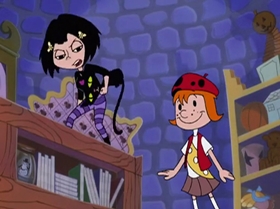 Screenshots from the 1999 Warner Bros. Television cartoon Shareena Takes the Cake