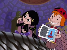 Screenshots from the 1999 Warner Bros. Television cartoon Shareena Takes the Cake