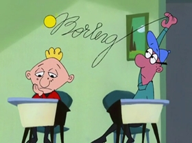 Screenshots from the 1999 Warner Bros. Television cartoon Shareena Takes the Cake
