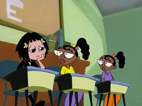 Screenshots from the 1999 Warner Bros. Television cartoon Shareena Takes the Cake