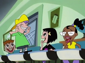 Screenshots from the 1999 Warner Bros. Television cartoon Shareena Takes the Cake