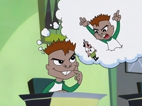 Screenshots from the 1999 Warner Bros. Television cartoon Shareena Takes the Cake