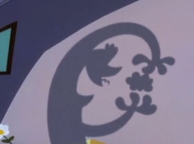 Screenshots from the 1999 Warner Bros. Television cartoon The Man with the Golden Brain