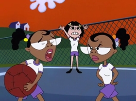 Screenshots from the 1999 Warner Bros. Television cartoon The Man with the Golden Brain