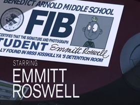 Screenshots from the 1999 Warner Bros. Television cartoon The Man with the Golden Brain