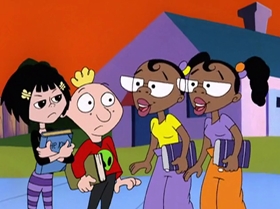 Screenshots from the 1999 Warner Bros. Television cartoon What Did You Séance?