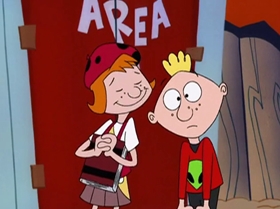 Screenshots from the 1999 Warner Bros. Television cartoon What Did You Séance?