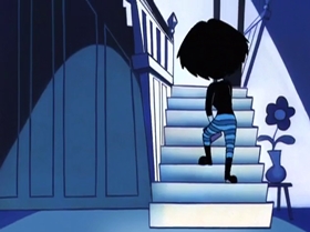 Screenshots from the 1999 Warner Bros. Television cartoon What Did You Séance?