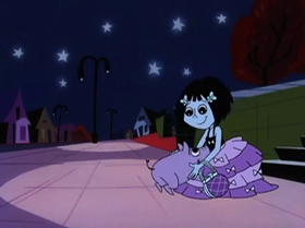 Screenshots from the 1999 Warner Bros. Television cartoon What Did You Séance?