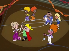 Screenshots from the 1999 Warner Bros. Television cartoon What Did You Séance?