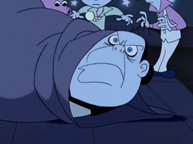 Screenshots from the 1999 Warner Bros. Television cartoon What Did You Séance?