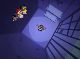 Screenshots from the 1999 Warner Bros. Television cartoon The Contest