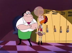 Screenshots from the 1999 Warner Bros. Television cartoon The Contest