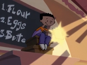 Screenshots from the 1999 Warner Bros. Television cartoon The Contest