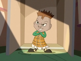 Screenshots from the 1999 Warner Bros. Television cartoon The Contest