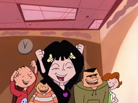 Screenshots from the 1999 Warner Bros. Television cartoon The Contest