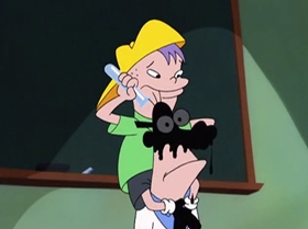 Screenshots from the 1999 Warner Bros. Television cartoon The Contest
